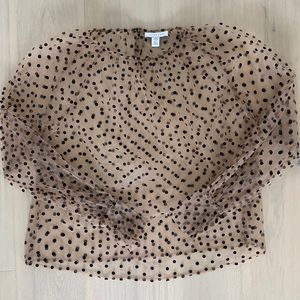 Gauzy Nude Top